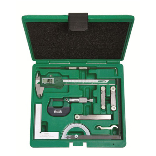 Набор измерительных инструментов 9 шт штангенциркуль без приводного ролика (5091-W) INSIZE